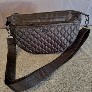 Lug Quilted Dark Brown Belt Bag